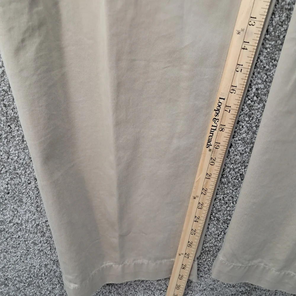 Polo Ralph Lauren Andrew Pant Mens 48B-30 Tan Pleated Cotton Chino Trousers 7635